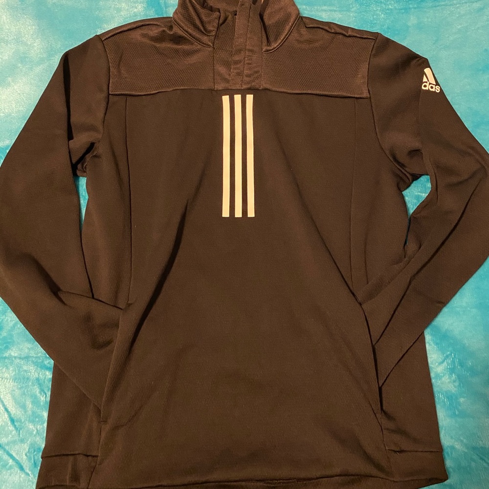 Adidas ClimaWarm 1/2 Zip Hoodie Medium Black